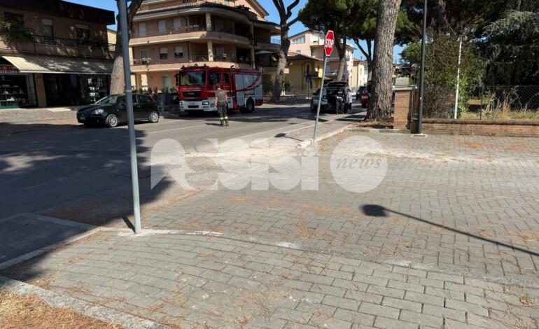 Incidente a Santa Maria, centauro in ospedale (foto)