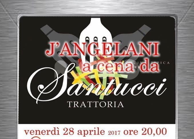 J'Angelani a cena da Santucci: l'associazione si riunisce venerdì 28 aprile