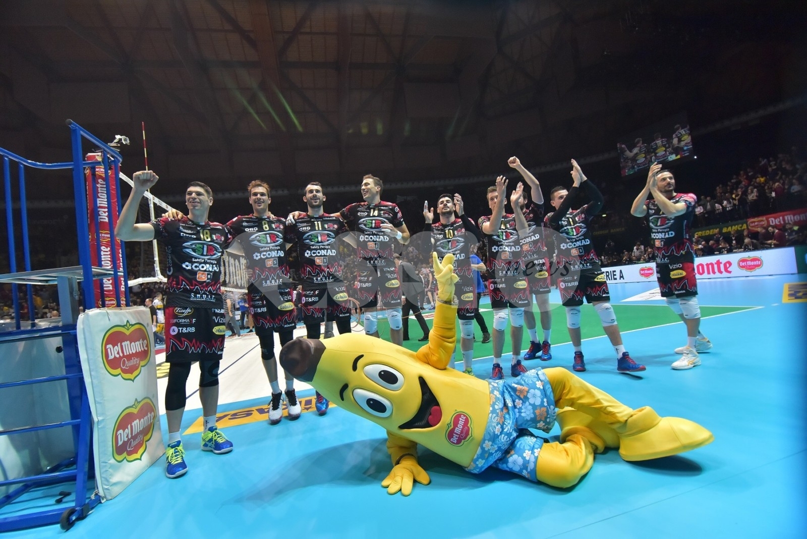 Sir Conad Perugia batte Modena 3-0: è finale di Coppa Italia