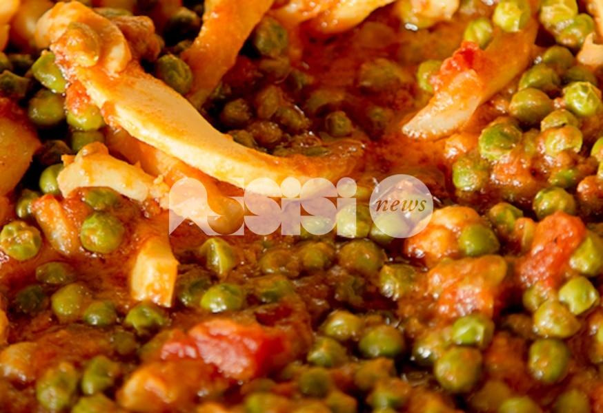 Seppie con i piselli di Bettona: ricetta facile umbra e preparazione