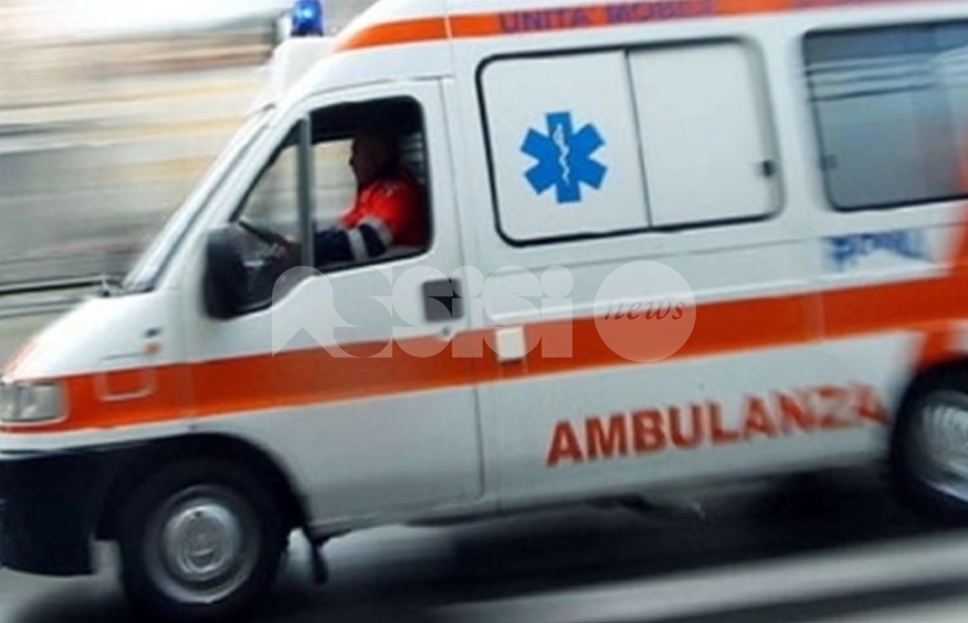Scontro frontale a Petrignano di Assisi, due i mezzi coinvolti