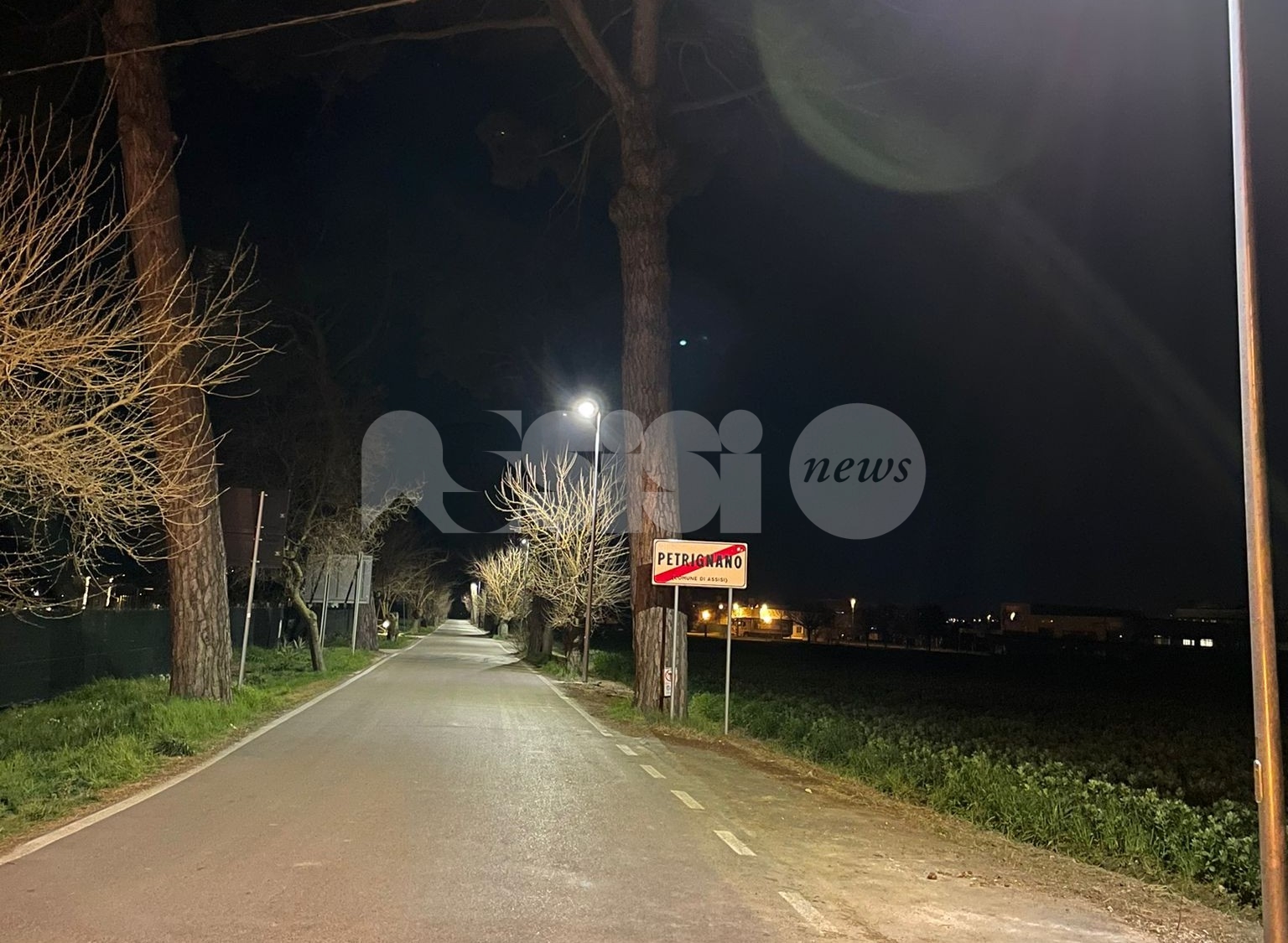 Pubblica illuminazione, lavori in via dei Pini a Petrignano