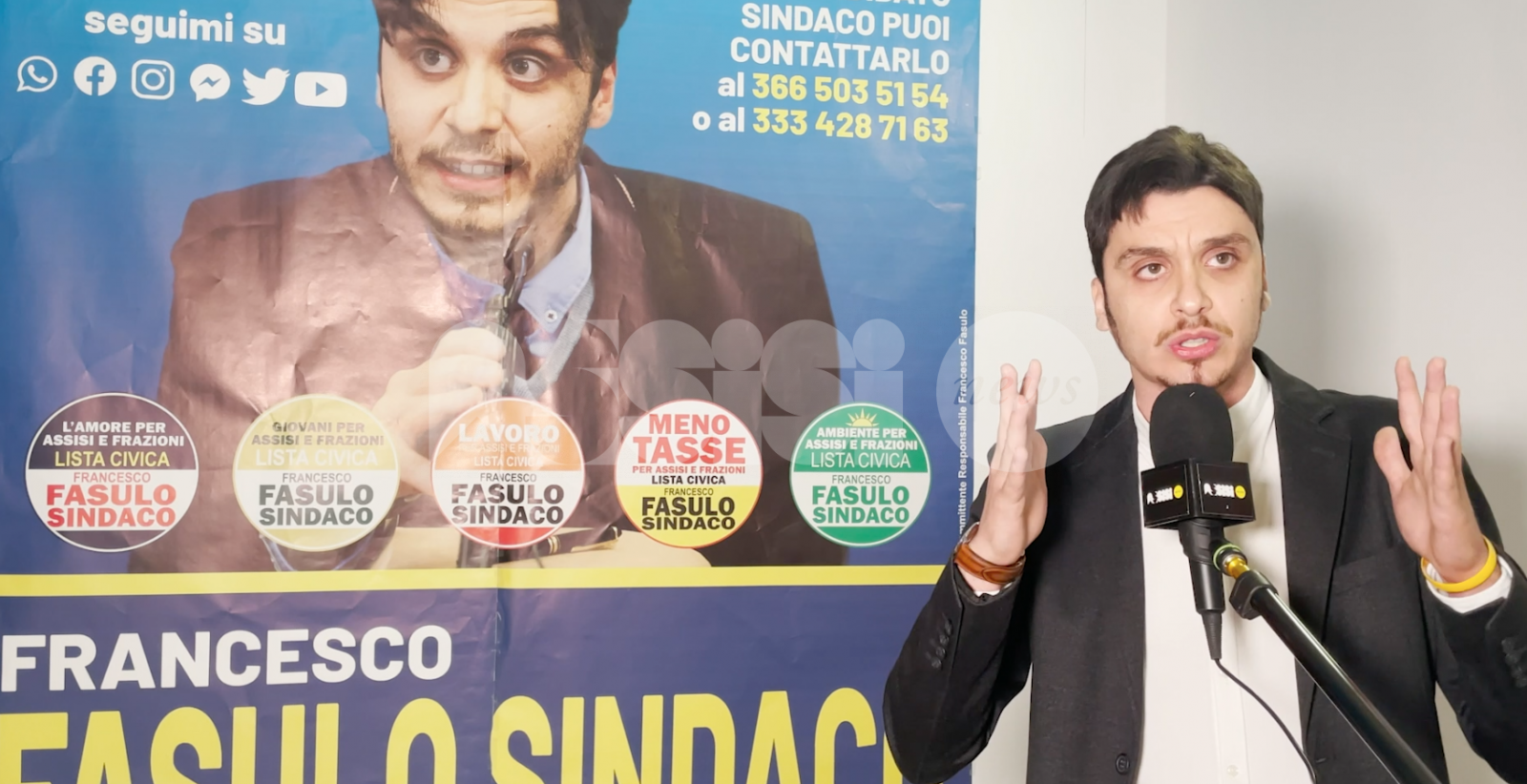 Francesco Fasulo, l’intervista ad AssisiNews per le amministrative 2021 (video)
