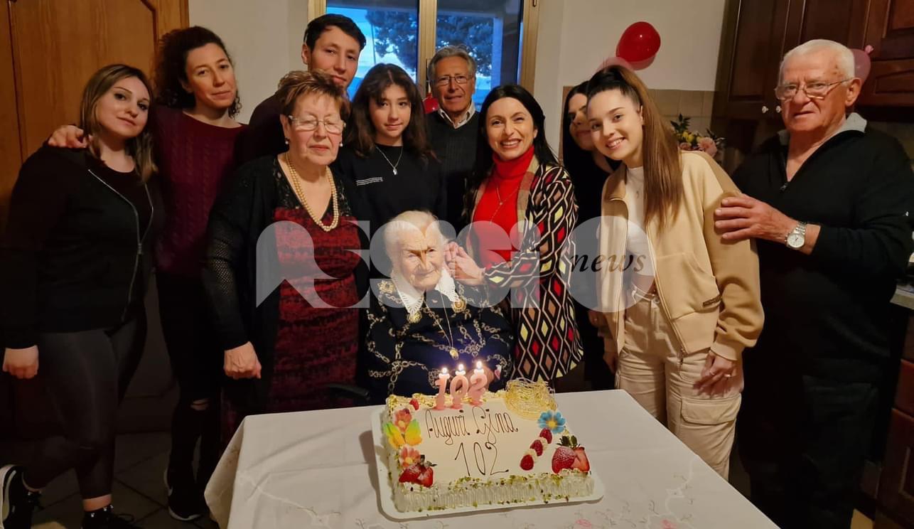 Gina Nottiani compie 102 anni, grande festa ad Assisi e non solo