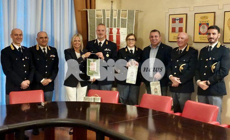 Salvano coppia di anziani da un incendio, gagliardetto della Regione per i poliziotti Roberto Marzi e Claudia Tardioli