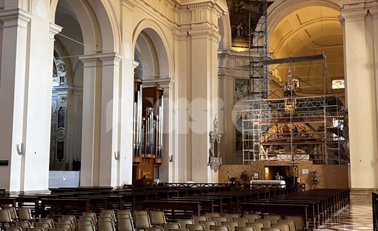 Basilica di Santa Maria degli Angeli, procedono i lavori di messa in sicurezza, consolidamento e restauro (foto)