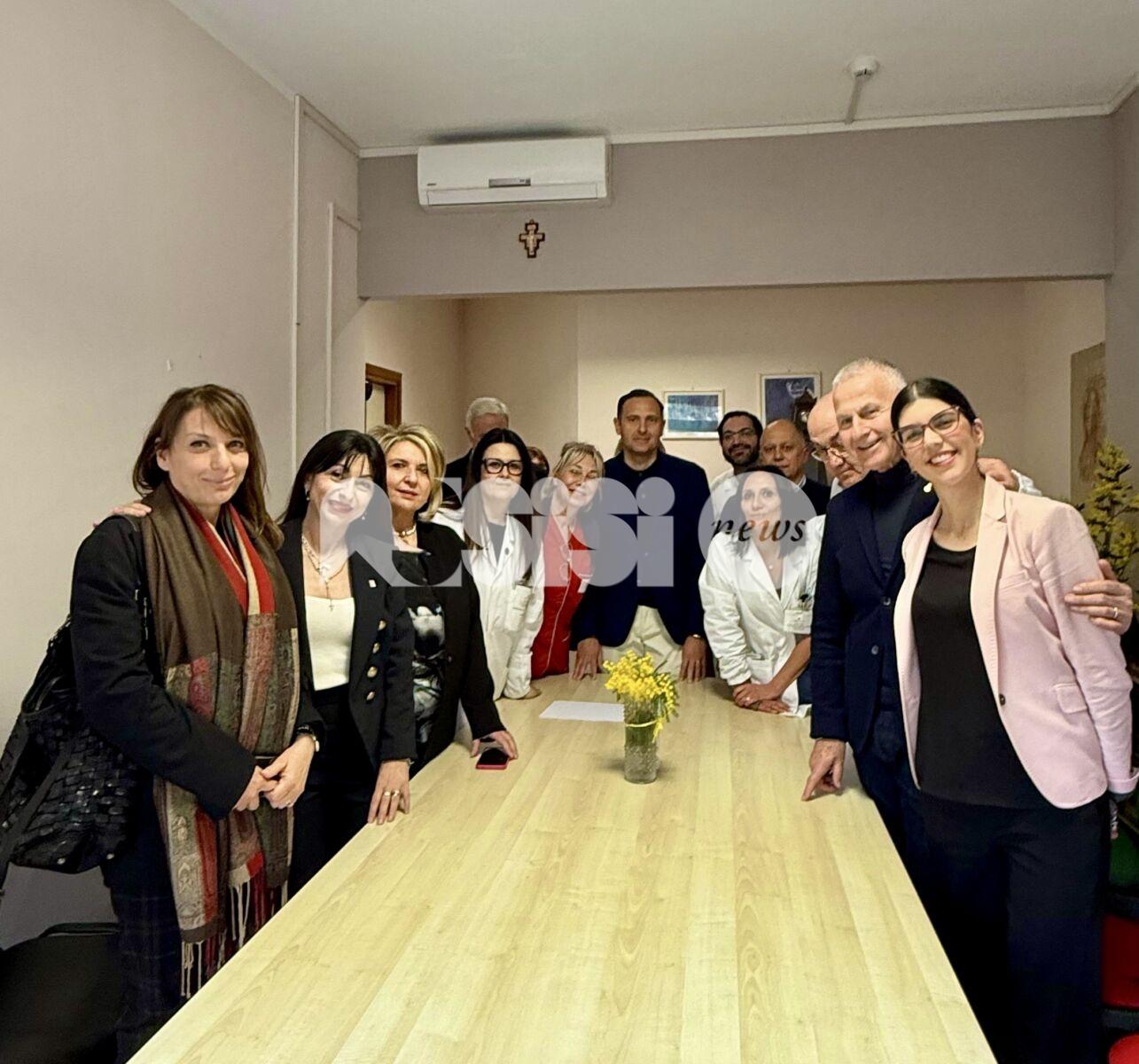 Ospedale di Assisi, Proietti e Donetti in visita