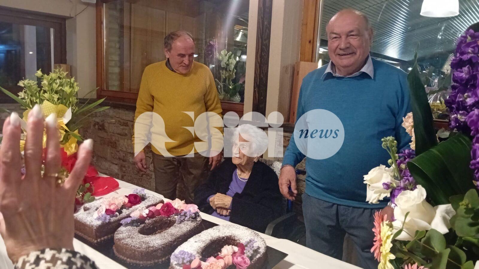 Tanti auguri Lidia Castellucci: una nuova centenaria per Assisi