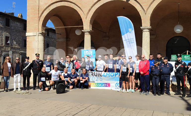 I carabinieri di Assisi presenti alla staffetta della solidarietà “RUN4HOPE”