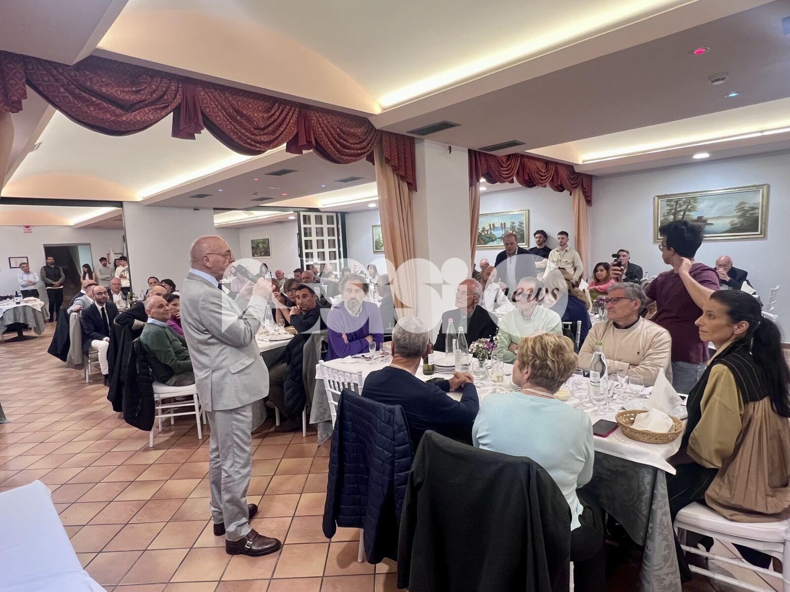 In oltre 500 alla cena per Eolo Cicogna Sindaco di Assisi