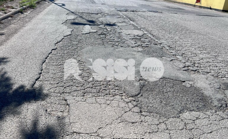 Strade piene di buche e “crateri”: il caso via dei Vetturali, zona industriale di Santa Maria (foto+video)