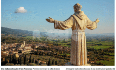 Una maxi statua di San Francesco alla Rocca Maggiore di Assisi: la proposta di un gruppo di imprenditori