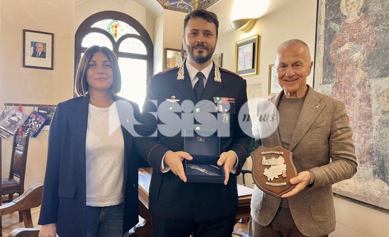Il capitano Vittorio Jervolino lascia Assisi per Roma: il saluto della città
