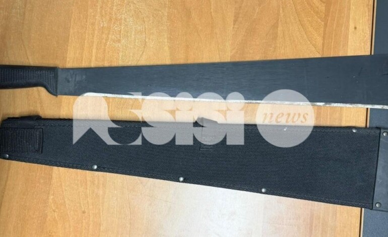 Sorpresi in auto con un machete lungo 70 cm: denunciati tre giovani a Bastia