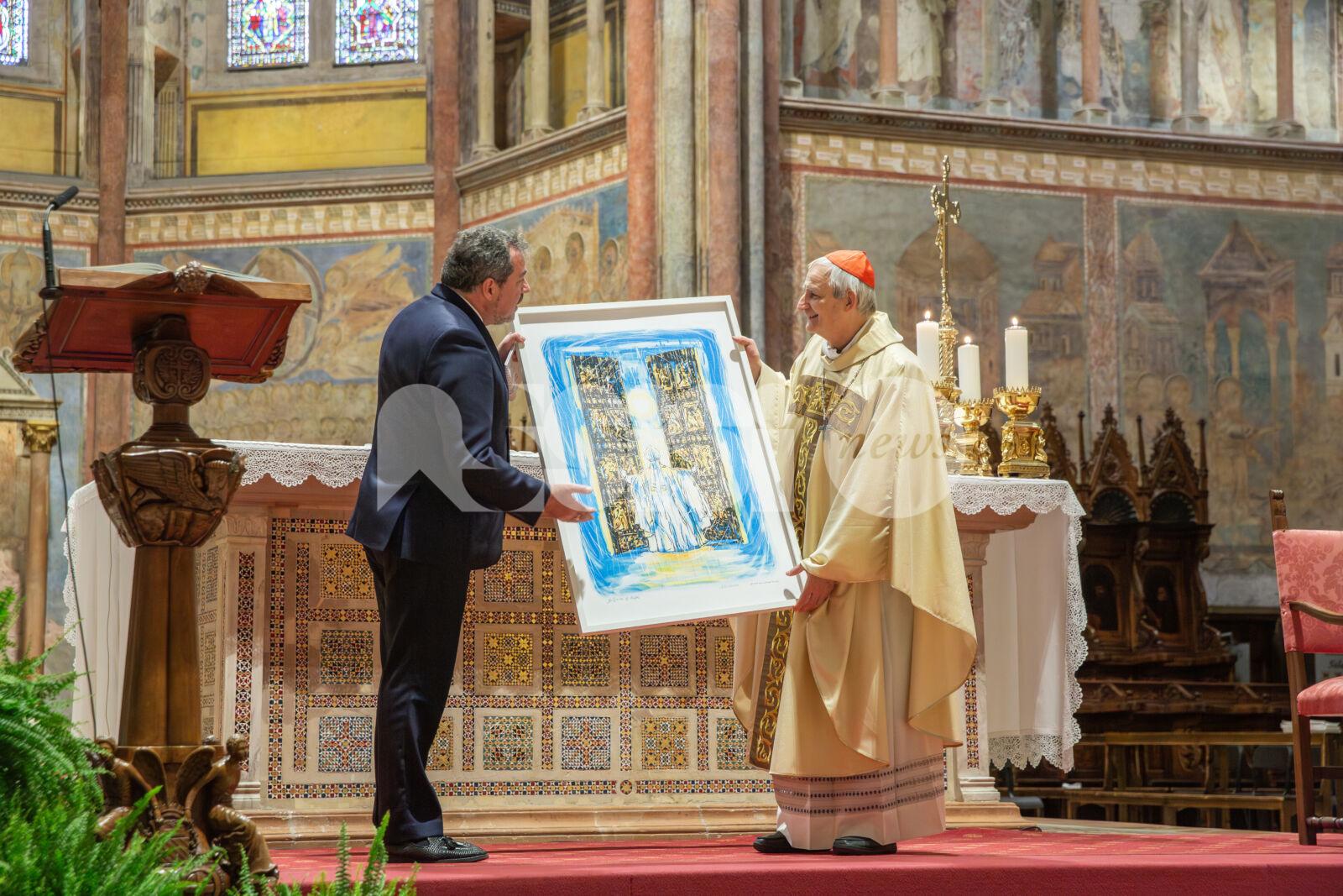 A San Francesco si prega per la pace in Ucraina con il cardinale Zuppi e l'ambasciatore Yurash (foto e video)