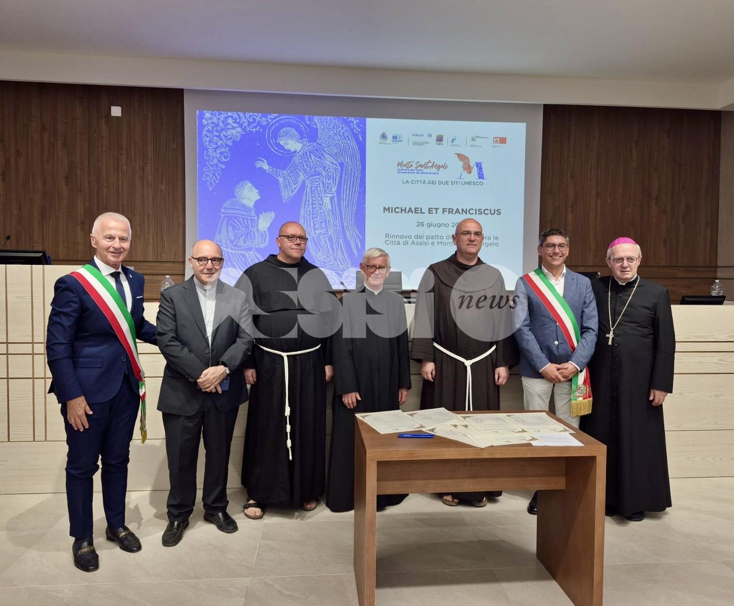 Assisi e Monte Sant'Angelo rafforzano il legame nel segno di San Francesco