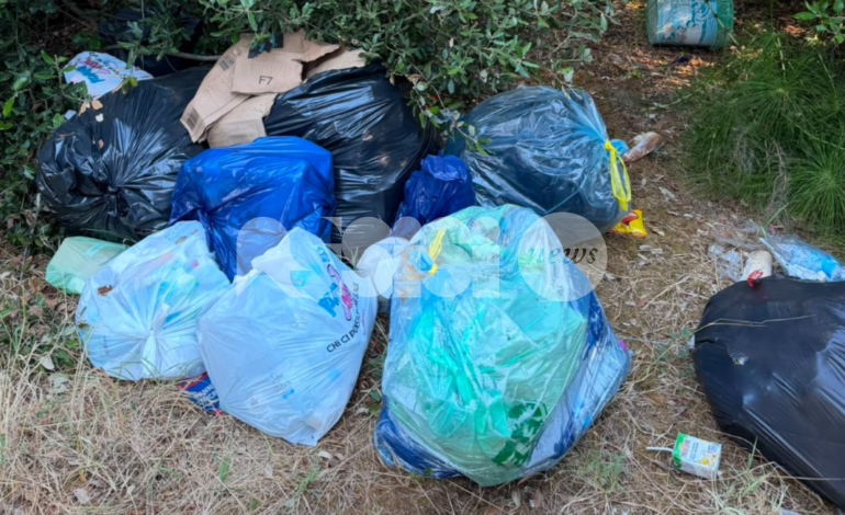 Bastia Umbra, discarica abusiva nel parcheggio di via del Lavoro