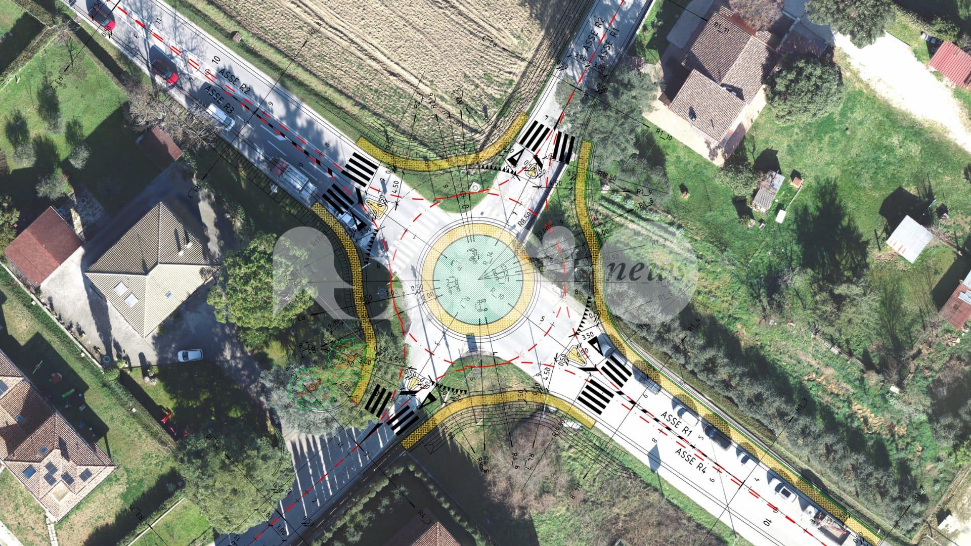 A Bastia Umbra arriva la tanto sospirata rotatoria tra via Hochberg, via Atene e via delle Nazioni