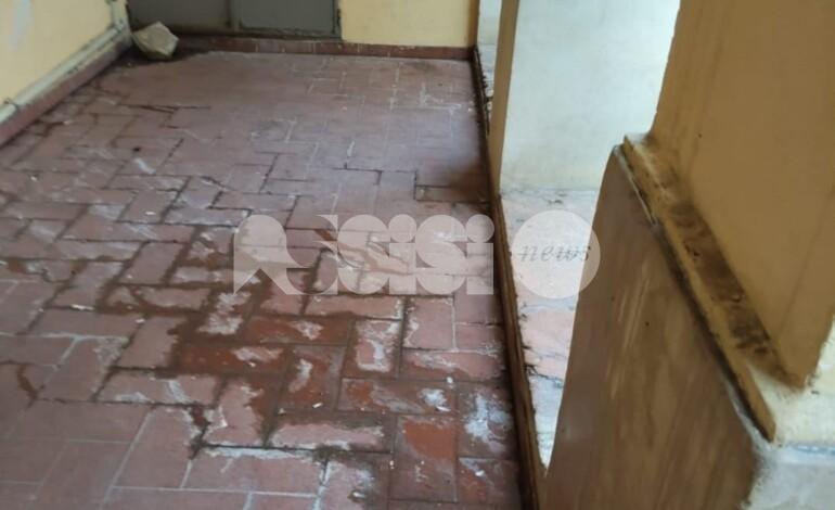 Infiltrazioni al portico delle case popolari di via San Francesco, Forza Italia chiede interventi urgenti