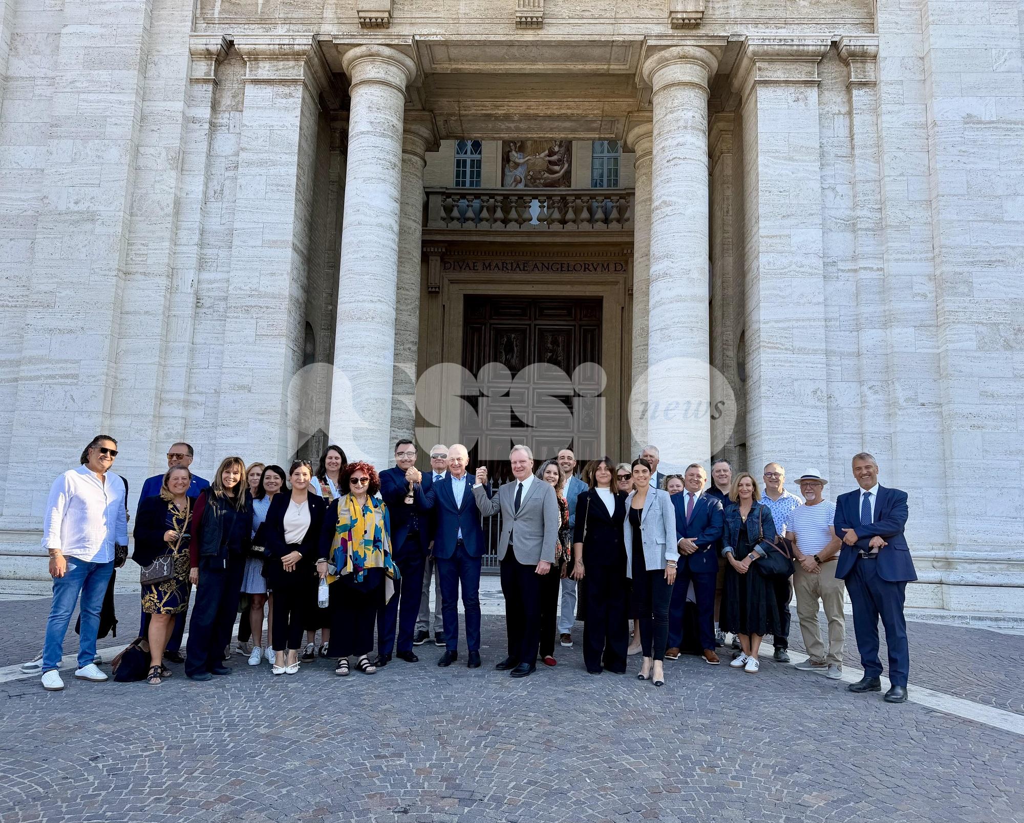Anche una delegazione da San Francisco in città per l'ottavo centenario