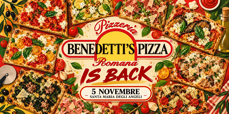 Benedetti’s Pizza, il ritorno che profuma di attesa: il 5 novembre una nuova storia a Santa Maria degli Angeli (foto)